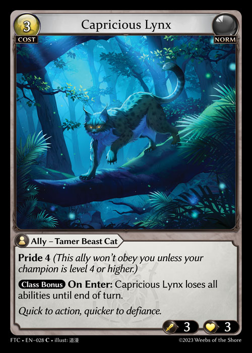 Capricious Lynx - Non-Foil
