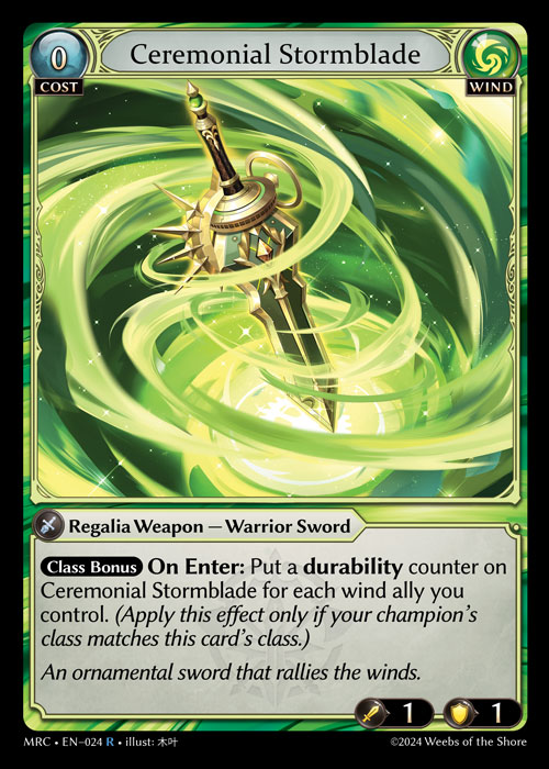Ceremonial Stormblade - Foil