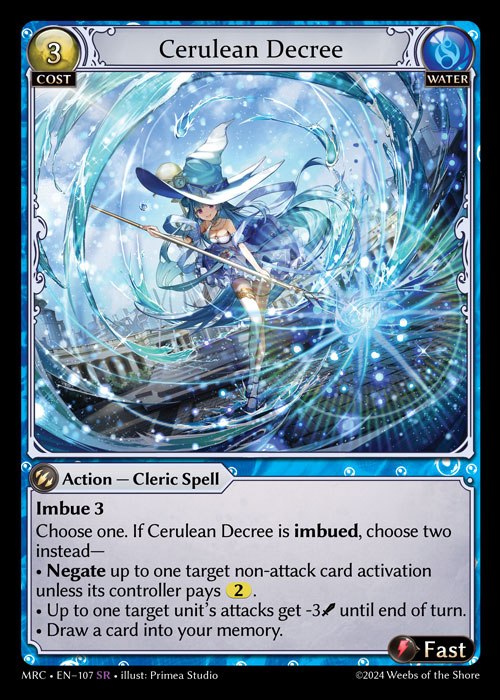 Cerulean Decree - Foil