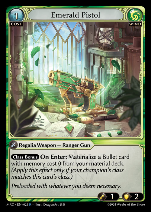 Emerald Pistol - Foil