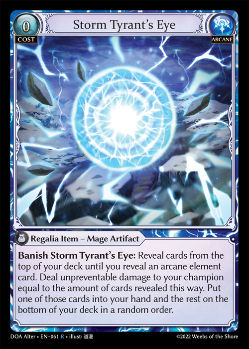 Storm Tyrant's Eye - Foil