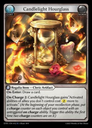 Candlelight Hourglass - Foil