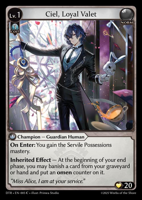 Ciel, Loyal Valet - Non-Foil