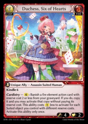 Duchess, Six of Hearts - Non-Foil