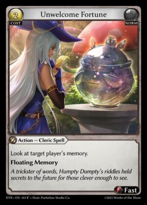 Unwelcome Fortune - Foil