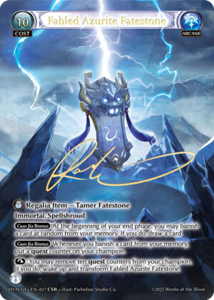 Fabled Azurite Fatestone - Foil