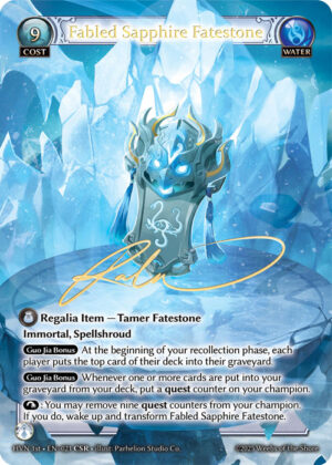 Fabled Sapphire Fatestone - Foil