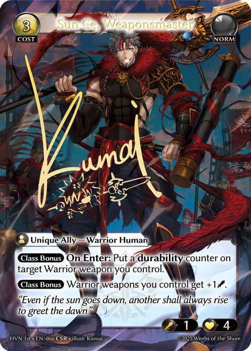 Sun Ce, Weaponsmaster - Foil