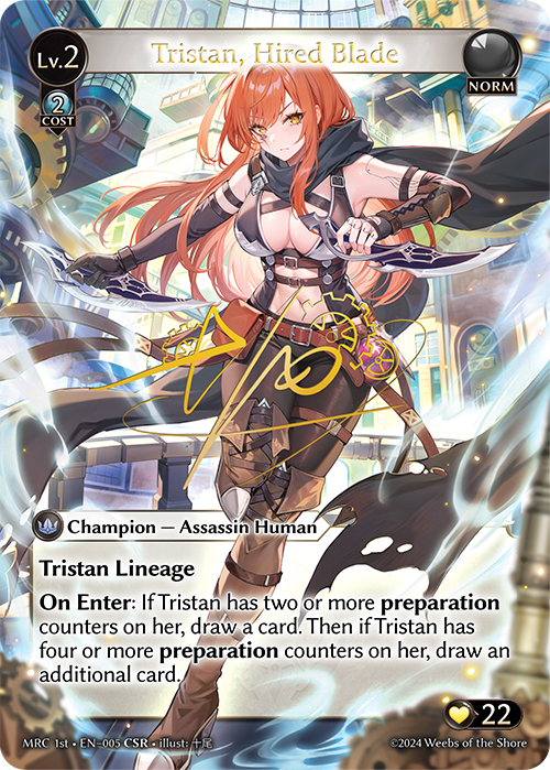 Tristan, Hired Blade - Foil