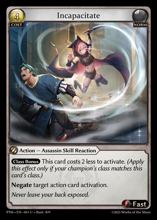 Incapacitate - Non-Foil