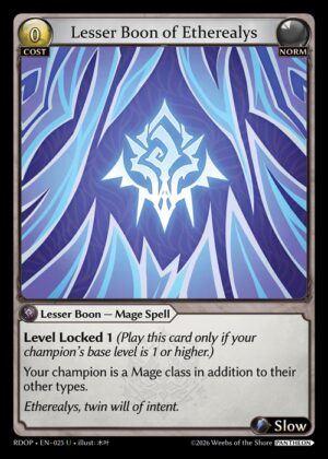 Lesser Boon of Etherealys - Non-Foil