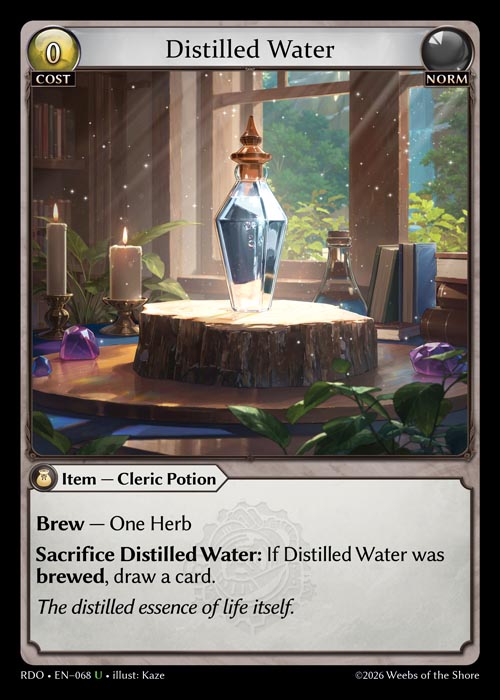 Distilled Water - Foil