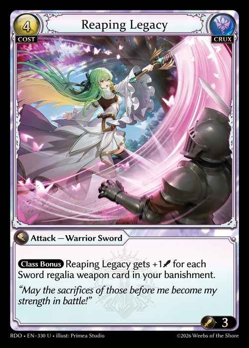 Reaping Legacy - Foil