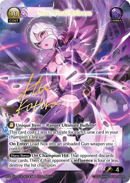 Nox, Final Release - Foil