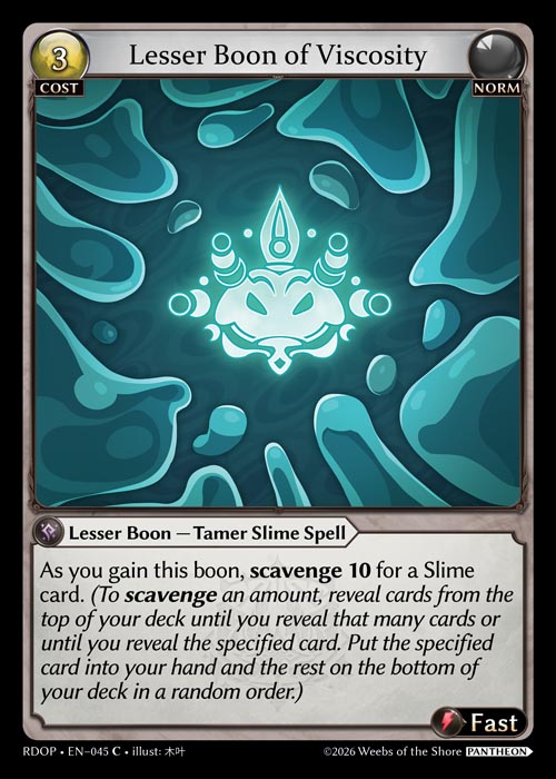 Lesser Boon of Viscosity - Non-Foil