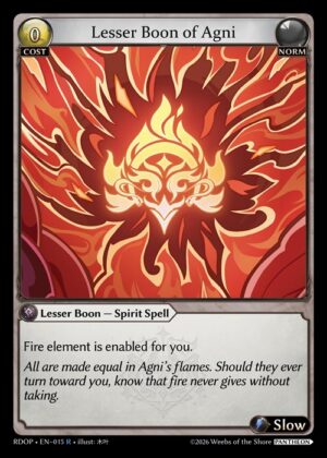 Lesser Boon of Agni - Non-Foil