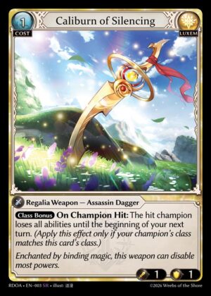 Caliburn of Silencing - Foil