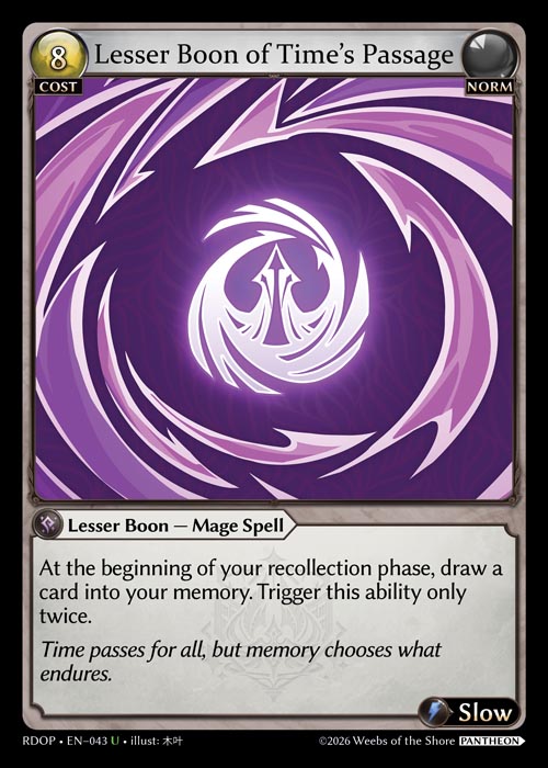 Lesser Boon of Time's Passage - Non-Foil